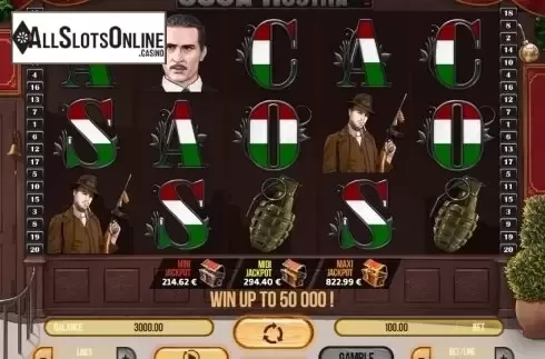 Game Workflow screen . Cosa Nostra from Fugaso