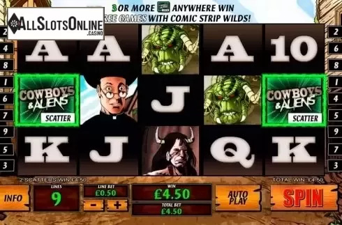 Screen9. Cowboys & Aliens from Playtech