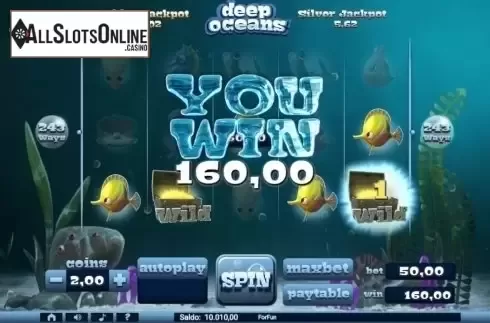 Win Screen. Deep Oceans from Tuko Productions