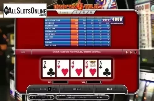 Game Screen. Deuces Wild (Oryx) from Oryx