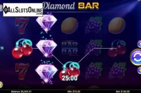 Wild Win screen. Diamond Bar from Mobilots