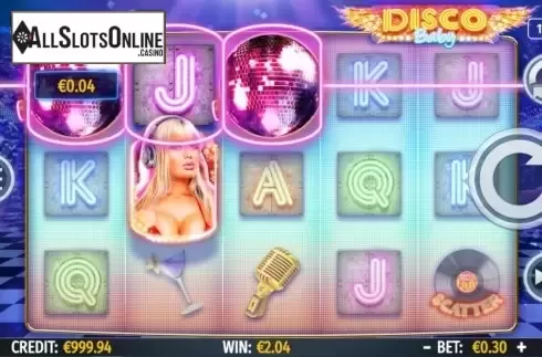 Win screen 2. Disco Baby from Octavian Gaming