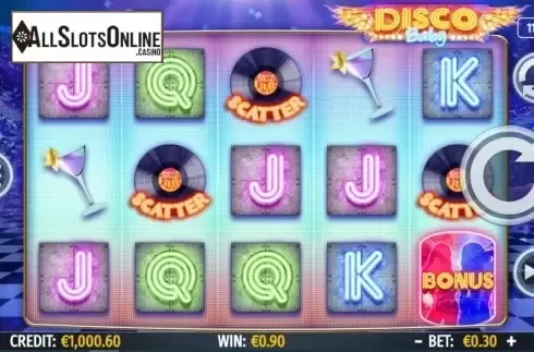 Win screen 1. Disco Baby from Octavian Gaming