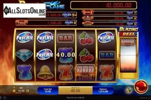 Win Screen 3. Double Flame from Spadegaming