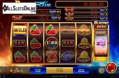 Win Screen 4. Double Flame from Spadegaming
