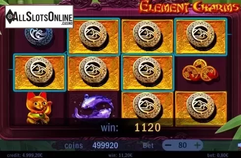 Win screen. Element Charms from Swintt