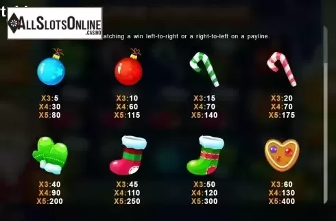 Pay Table screen