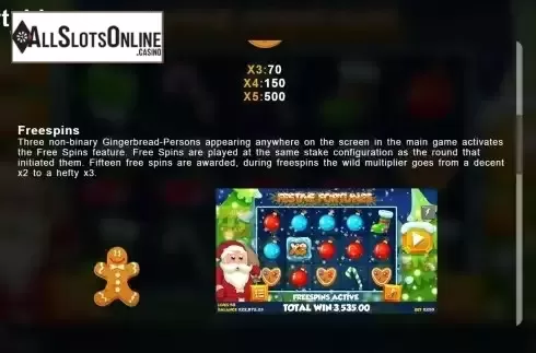 Game Feature screen