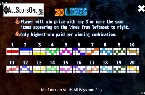 Lines. Fire 777 from CQ9Gaming