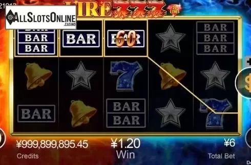 Win Screen. Fire 777 from CQ9Gaming