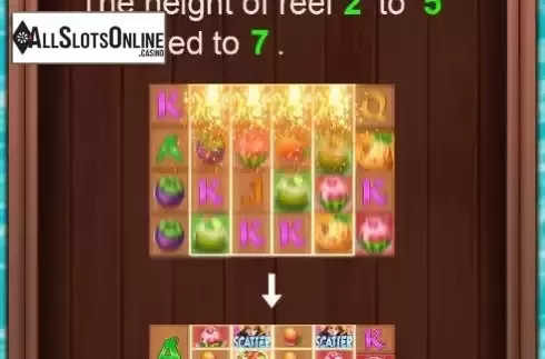 Max reel feature screen
