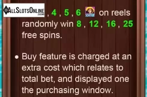 Buy feature screen