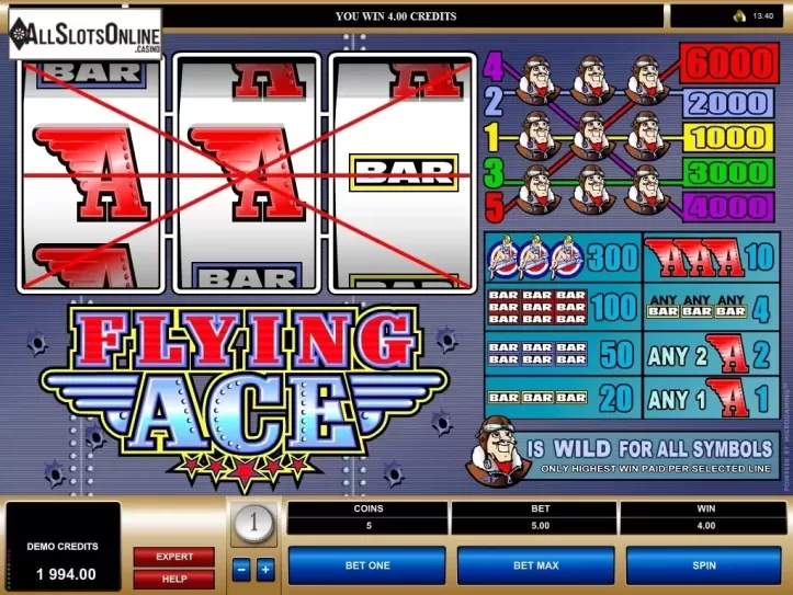 Screen3. Flying Ace from Microgaming