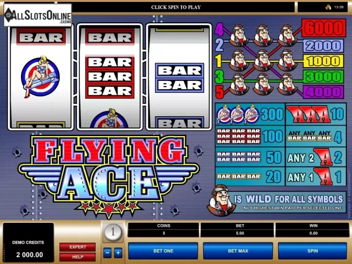 Screen2. Flying Ace from Microgaming