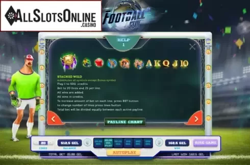 Features. Football Slot (Smartsoft Gaming) from Smartsoft Gaming