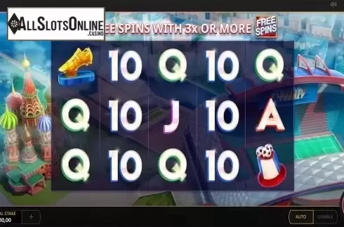Reels screen. Footy Frenzy from Cayetano Gaming