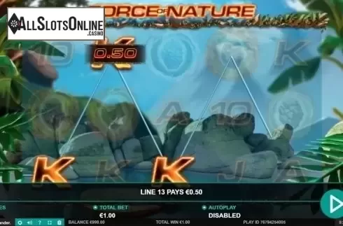 Win Screen. Force of Nature from Leander Games