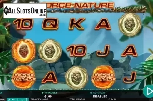 Reel Screen. Force of Nature from Leander Games