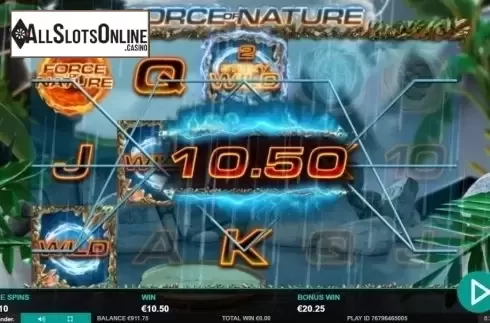 Win. Force of Nature from Leander Games