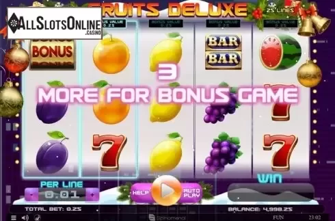 Feature. Fruits Deluxe Christmas Edition from Spinomenal