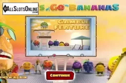 Start Screen. Fruits Go Bananas from Wazdan
