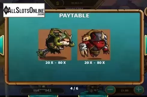 Paytable screen 2