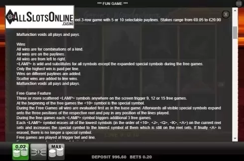 Game rules 1