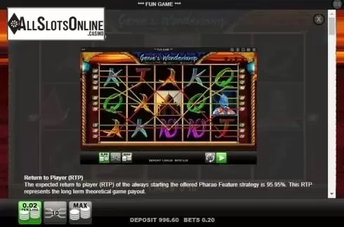 Paytable 1
