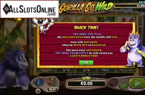 Game features 2. Gorilla Go Wild from NextGen