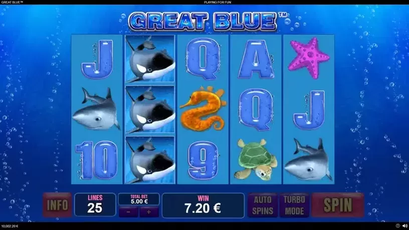 Great Blue slot screenshot 2