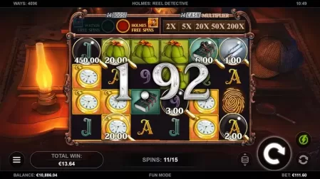 Holmes: Reel Detective slot screenshot 5