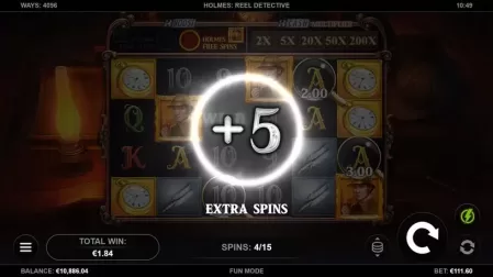 Holmes: Reel Detective slot screenshot 4