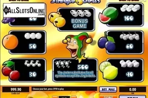Paytable 1. Jingle Bells (Tom Horn Gaming) from Tom Horn Gaming