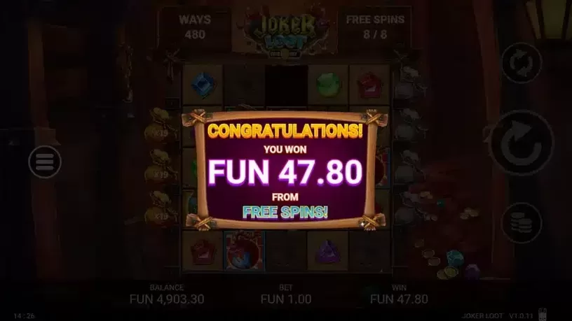 Joker Loot slot screenshot 7