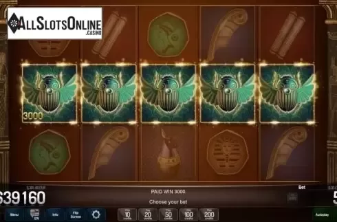 Win Screen 1. Little Pharaoh from Novomatic
