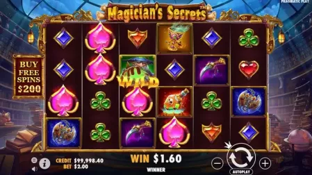 Magician's Secrets slot screenshot 3