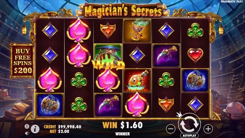 Magician's Secrets slot screenshot 3