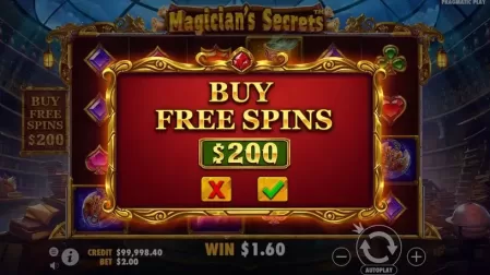 Magician's Secrets slot screenshot 4
