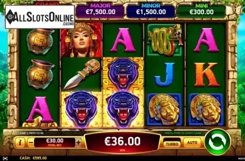 Win Screen. Mayan Cache from Ruby Play
