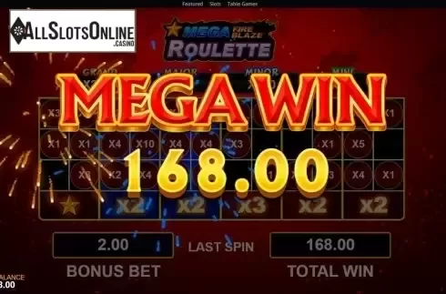 Mega Win. Mega Fire Blaze Roulette from Playtech Origins