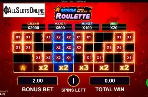 Bonus Game. Mega Fire Blaze Roulette from Playtech Origins