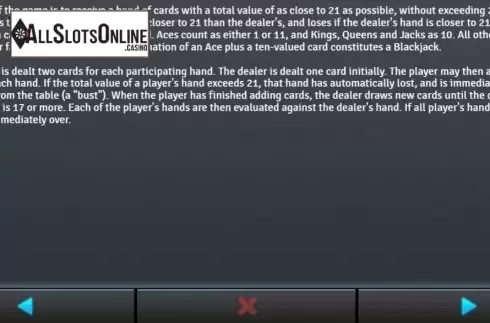 info1. Midnight Blackjack from Air Dice
