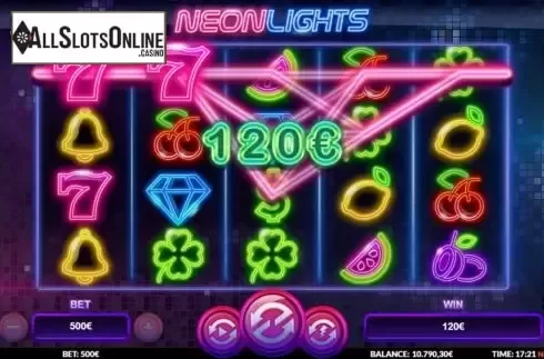 Win Screen 2. Neon Lights from Green Jade Games
