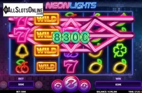 Win Screen 4. Neon Lights from Green Jade Games