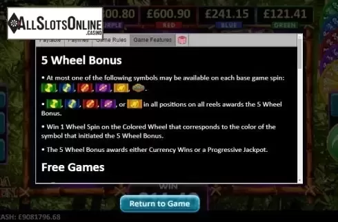 Paytable 4