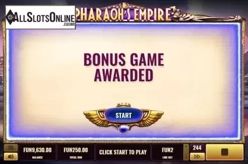 Free Spins Awarded. Pharaoh's Empire from Platipus
