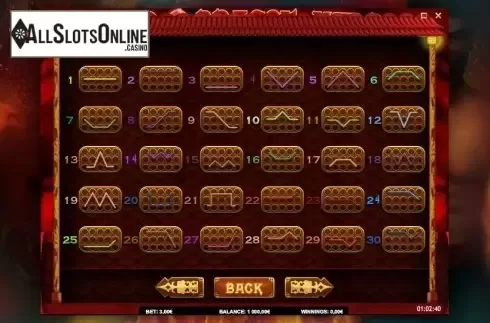 Paytable 6. Red Dragon Wild from iSoftBet