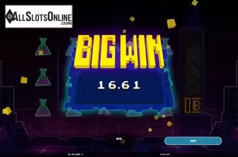 Big win screen. Retro Wilds from Roxor Gaming