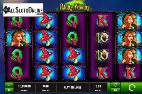 Reel screen. Richy Witchy from Platipus