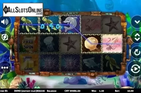 Win Screen. Sea World from Triple Profits Games